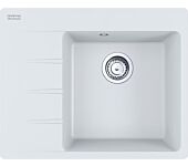 FRANKE Spüle CENTRO CNG 611-62 mit Excenterbedienung Drehknopf Edelstahl / Ausschnittmaß 600 x 480 mm R15 / Granitspüle