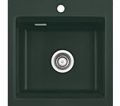 Flächenbündige Spüle KeraDomo KARA 51 F mit Medio-Matte / ab Schrankbreite 50 cm / Einbauspüle
