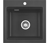 Flächenbündige Spüle KeraDomo KARA 51 F mit Medio-Matte / ab Schrankbreite 50 cm / Einbauspüle