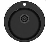 LAVABO Küchenspüle SATURN in schwarz / Rundbeckenspüle / Kompositspüle