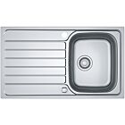 FRANKE Spüle SPARK SKX 611 aus Edelstahl mit Drehexcenter / Edelstahlspüle / Auflagespüle / Spüle
