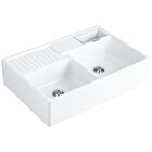 Doppelbecken - Spülstein WEIß ALPIN / Villeroy & Boch / Spülen / Keramik / Keramikspüle / Spülbecken