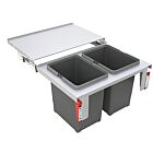 Franke Abfallsorter GARBO 60-2 Frontauszug ab 60 cm Schrankbreite / Abfalleimer / Mülleimer / Abfallsammler 36 (2x18) Liter