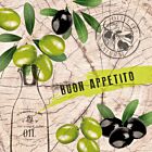 Servietten Buon Appetito wood 33 x 33 cm ppd 1332069