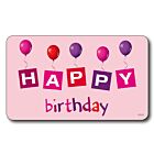 Frühstücksbrettchen HAPPY BIRTHDAY pink Kesper Melamin
