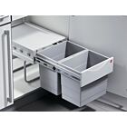 HAILO 3641-12 Abfallsorter 36 (2x18) Liter RAUMSPAR TANDEM ab 40 cm Schrankbreite
