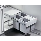 HAILO 3643-14 Abfallsorter 34 (4x8,5) Liter RAUMSPAR TANDEM ab 40 cm Schrankbreite