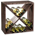 KESPER 69241 Weinregal aus Kiefernholz für 24 Flaschen, 50 x 50 x 25 cm / Weinflaschen-Regalsystem