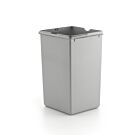 Double deluxe Ersatzeimer 15 Liter in alu grau M7554004-1 / Ersatzbehälter / Mülleimer / Ersatzteil / Sortereimer