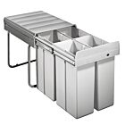 WESCO 757711-85 Abfallsorter 40 (4x10) Liter QUARTA 1 ab 40 cm Schrankbreite