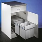 WESCO 787811-85 Abfallsorter 32 (2x16) Liter DOUBLE 2 ab 40 cm Schrankbreite