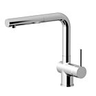 AquaCucina 45001-00 Armatur LAGO S in CHROM mit ausziehbarem Auslauf / Küchenarmatur / Einhebelmischer