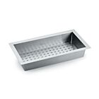 Restebeckeneinsatz 1106051 aus Edelstahl / 466 x 252 mm / Abtropfschale / Resteschale
