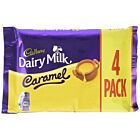 Cadbury Dairy Milk Caramel Schokoriegel 4er Pack (4 x 37 g) / Karamell Schokoladen Riegel