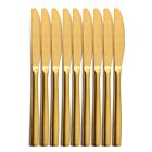 10er SET COMAS 6096 Tafelmesser BARCELONA GOLD Edelstahl 18/10 / PVD-Beschichtung / Gold-Finish
