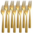 10er SET COMAS 6098 Tafelgabel BARCELONA GOLD Edelstahl 18/10 / PVD-Beschichtung / Gold-Finish