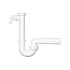DALLMER Röhrensiphon 020239 mit Kugelgelenk-Ablaufbogen DN 50 mm / DIN EN274 / Kugelgelenksiphon