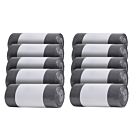 10er SET DEISS 54901 - 30 Liter Müllbeutel GRAU - 50 Stk. je Rolle / Emil Deiss / Müllbeutel