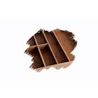 Leiste AG3360 in Nussbaum 138 x 9 x 50 mm / Steg 
