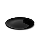CreaTable - ITALIAN PARTY - Barbecueteller BLACK 33 cm aus Opalglas
