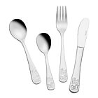 CreaTable Kinderbesteck ENTCHEN 4-tlg aus Edelstahl 18/10 / Besteck-Set