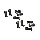 10er SET NABER 8042106 Cast Haken, Relingsystem, anthrazit