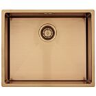 Lavabo Spüle KUBUS 500 soft in AMBER / KUPFER - Ausschnittmaße: 515 x 415 / Edelstahlspüle
