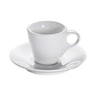 Espressotasse konisch 12 cm mit Untertasse / Maxwell & Williams / White Basics / Round / Tassen / Kaffeetasse