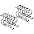 10er SET Kesseböhmer LINERO K 16 Doppel-Haken in EDELSTAHLFARBIG / Relingsystem / Funktionssäulensystem HighLine / Doppelhaken