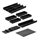 Modify Besteckeinsatz Set 1200, Esche schwarz / Besteckkasten-Set Holz