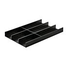Modify Besteckeinsatz B 300 x T 472 x H 43 mm, Esche schwarz / Besteckkasten Holz