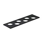 Modify Gewürzdoseneinsatz B 137,5 x T 472 x H 8 mm, Esche schwarz / Besteckeinsatz Holz