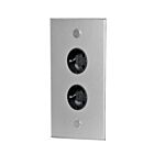 THEBO Energie-Ecksäule ST 3007-2 Aluminium - Schweizer Norm - 2 Steckplätze