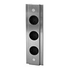 THEBO Energie-Ecksäule ST 3072/320/3 aus Edelstahl mit 3 Steckplätzen / Schuko-Steckdose
