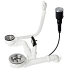 RIEBER Ab- u. Überlaufgarnitur 72100243 für Waterstation cubic 980 mit Druckknopf / Spülenzubehör / Ablaufgarnitur