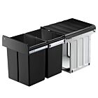 WESCO 887911-11 Abfallsorter DOUBLE MASTER MAXI 40 DT ab 40 cm Schrankbreite / Abfallvolumen 40 Liter (2x20) / Profiline 40 DT