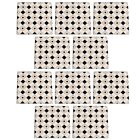 10er SET Medina Untersetzer Zagora, Keramik/Kork, 9,5 x 9,5 x 0,75 cm, DU0018