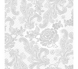Servietten Lace Royal embossed silver 33 x 33 cm ppd 007654