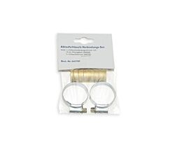 Ablaufschlauch Verbindungs-Set / Schlauchverbindung / Verbindungsröhrchen / Schlauchklemme