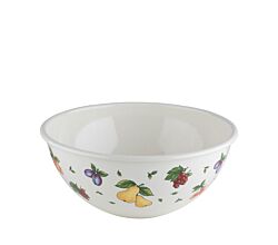 RIESS 0465-068 Obst- und Salatschüssel 26 cm, 4 L, Emaille, FRUIT GARDEN