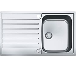FRANKE Spüle ARGOS AGX 211 mit Integralablauf und Druckknopfventil / Ausschnitt Slimtop 847 x 497 mm - R10