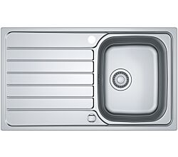 FRANKE Spüle SPARK SKX 611 aus Edelstahl mit Drehexcenter / Edelstahlspüle / Auflagespüle / Spüle