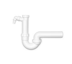 Kugelgelenksiphon - 3 / 1  1/2 Zoll x Ø 50 mm Spülen-Ablaufverbindung / Siphon / Geruchsverschluss