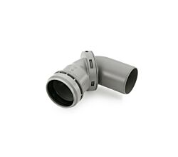 HTB-S Bogen stufenlos DN 50 - stufenlos verstellbarer Winkel 0-87 Grad / Spülenzubehör