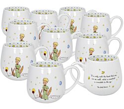10er SET KÖNITZ Kuschelbecher THE LITTLE PRINCE - Secret - (EN) 420 ml, Porzellan / Motivbecher