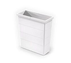 Hailo 1126899 Inneneimer 12 Liter signalweiß für Laundry Carrier (3270601) / TIDY Wäschebehälterauszug (8035212) / Ersatz - Eimer