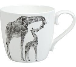 KÖNITZ 1120572760 Becher Amazing Animals - Giraffen 425 ml aus Bone China Porzellan