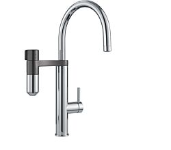 FRANKE 120.0551.218 Armatur VITAL Caps. 2in1, Festauslauf, Chrom/Gun Metal / Filter-Armatur