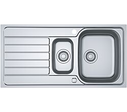 FRANKE Spüle SPARK SKX 651 mit 1,5 Becken und Abtropfschale aus Edelstahl / Edelstahlspüle / Einbauspüle / Spüle