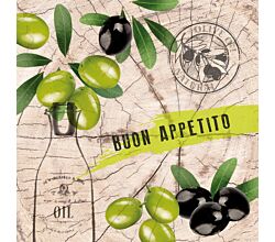 Servietten Buon Appetito wood 33 x 33 cm ppd 1332069